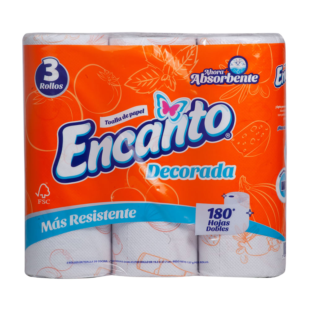 Mayordomo Doble Hoja Decorada Encanto 180hjs.