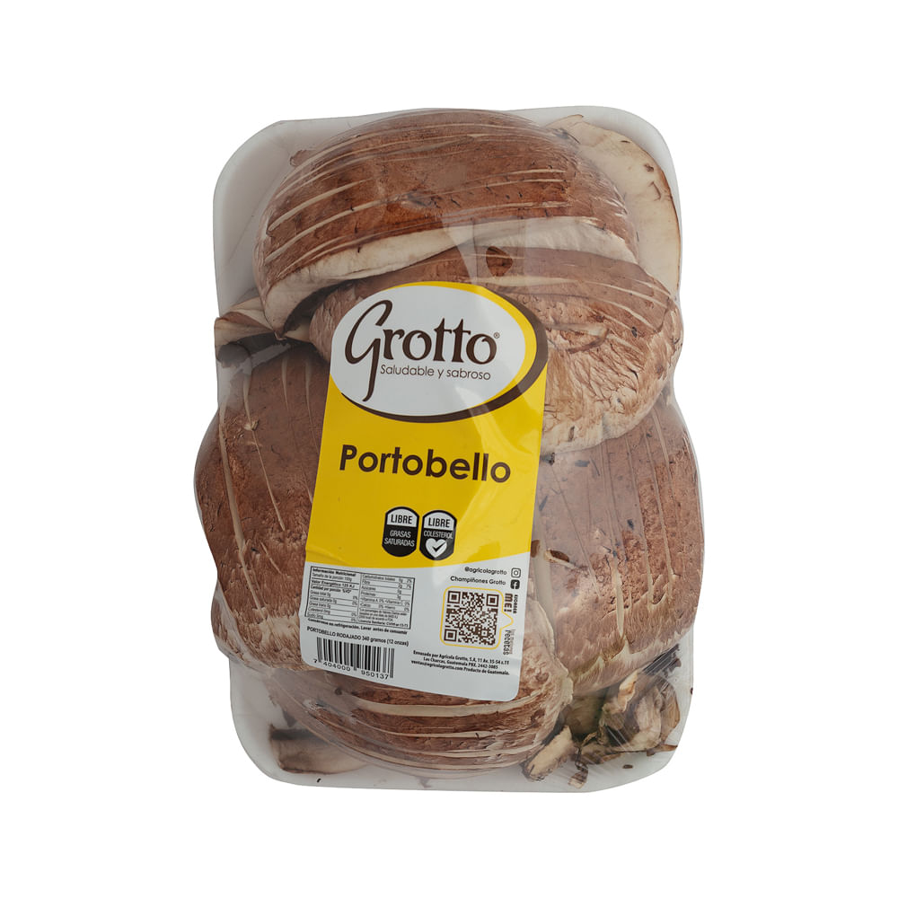 Champiñón Portabello Rebanado Grotto Bandeja