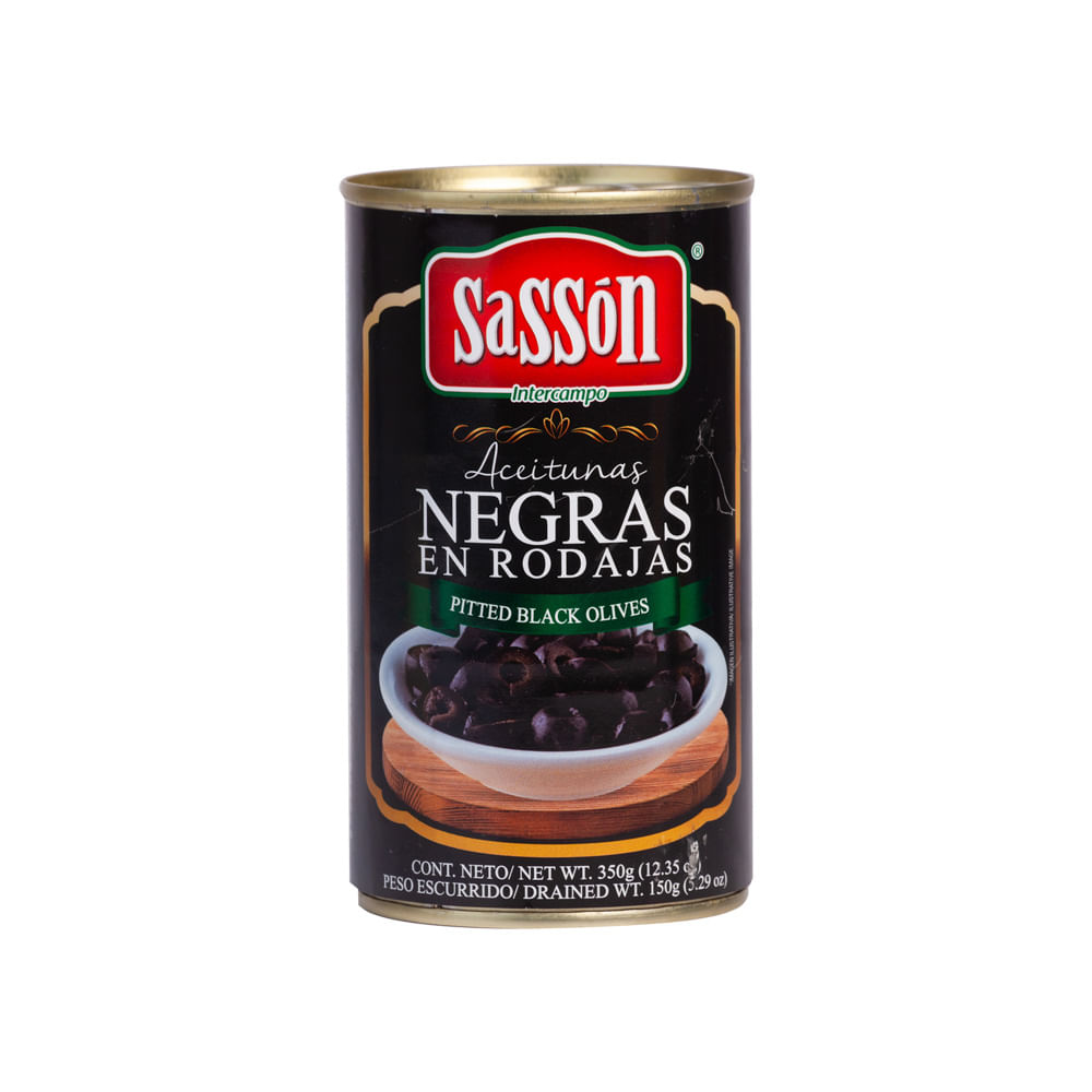 Aceitunas Negras Rodajas Sassón