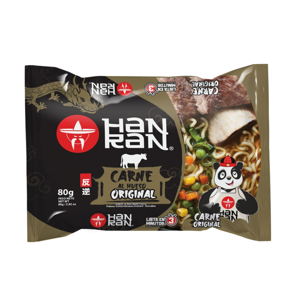 Sopa Instantánea Carne Han Ran Bolsa
