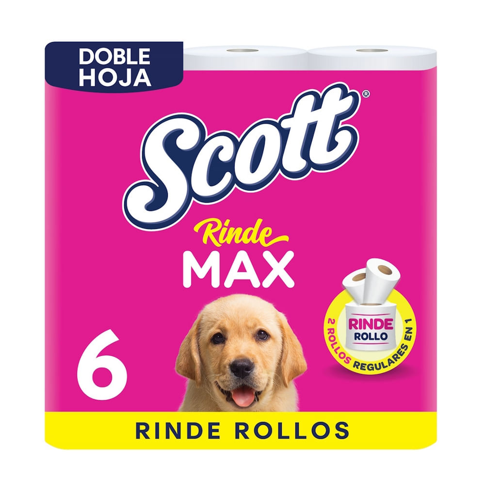 Papel Higiénico Doble Hoja Rindemax Scott