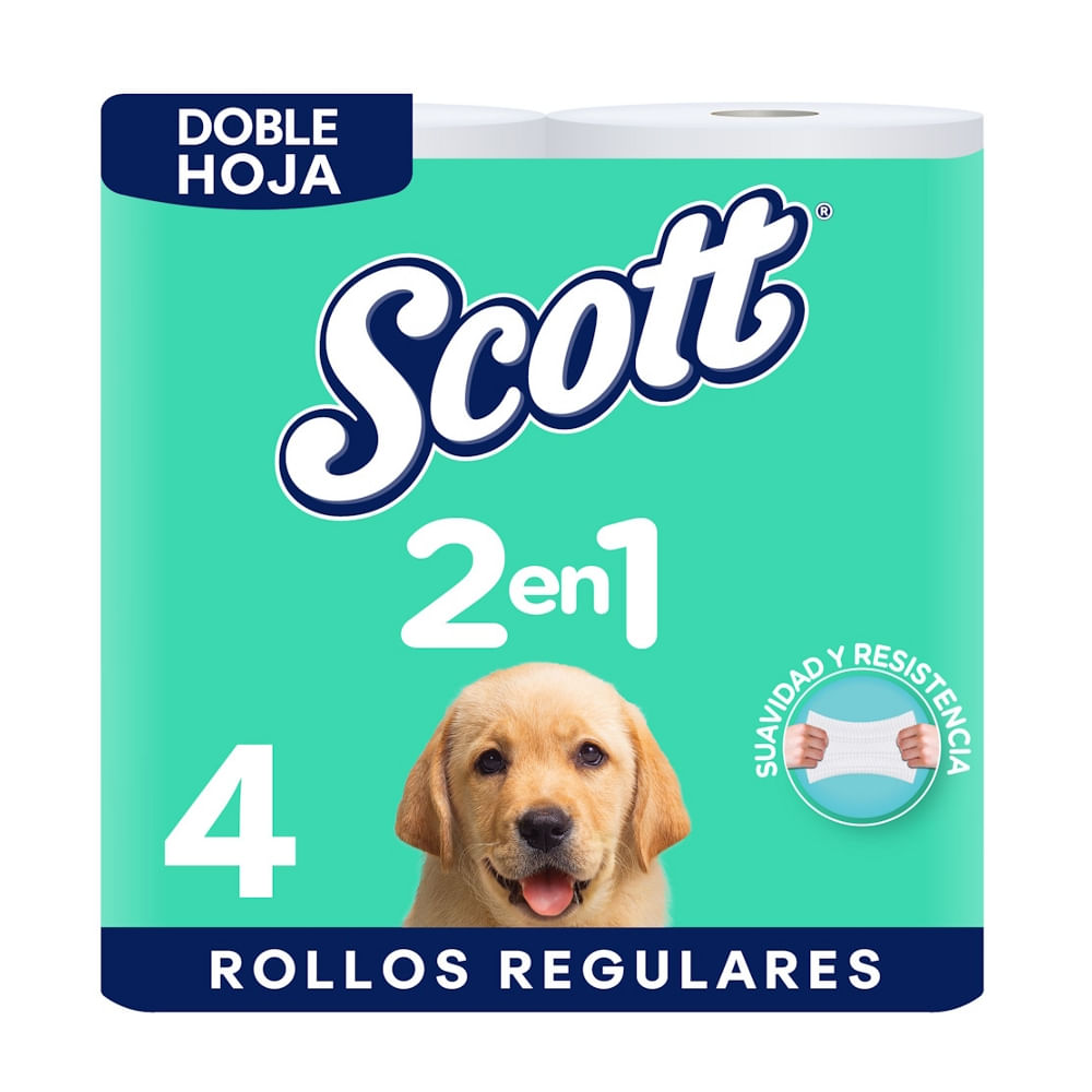 Papel Higiénico Doble Hoja 2 En 1 Scott