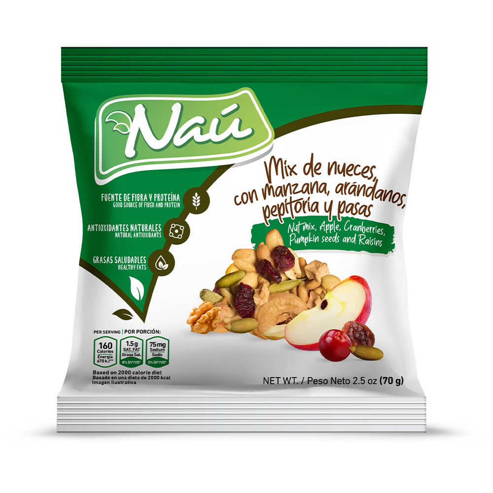 Nueces Mixtas Frutos Rojos Nau