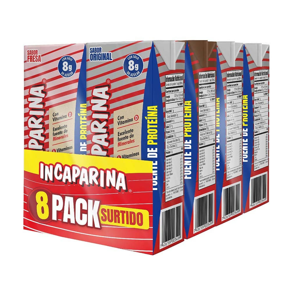 Atol Surtido Incaparina Uht 8 Pack