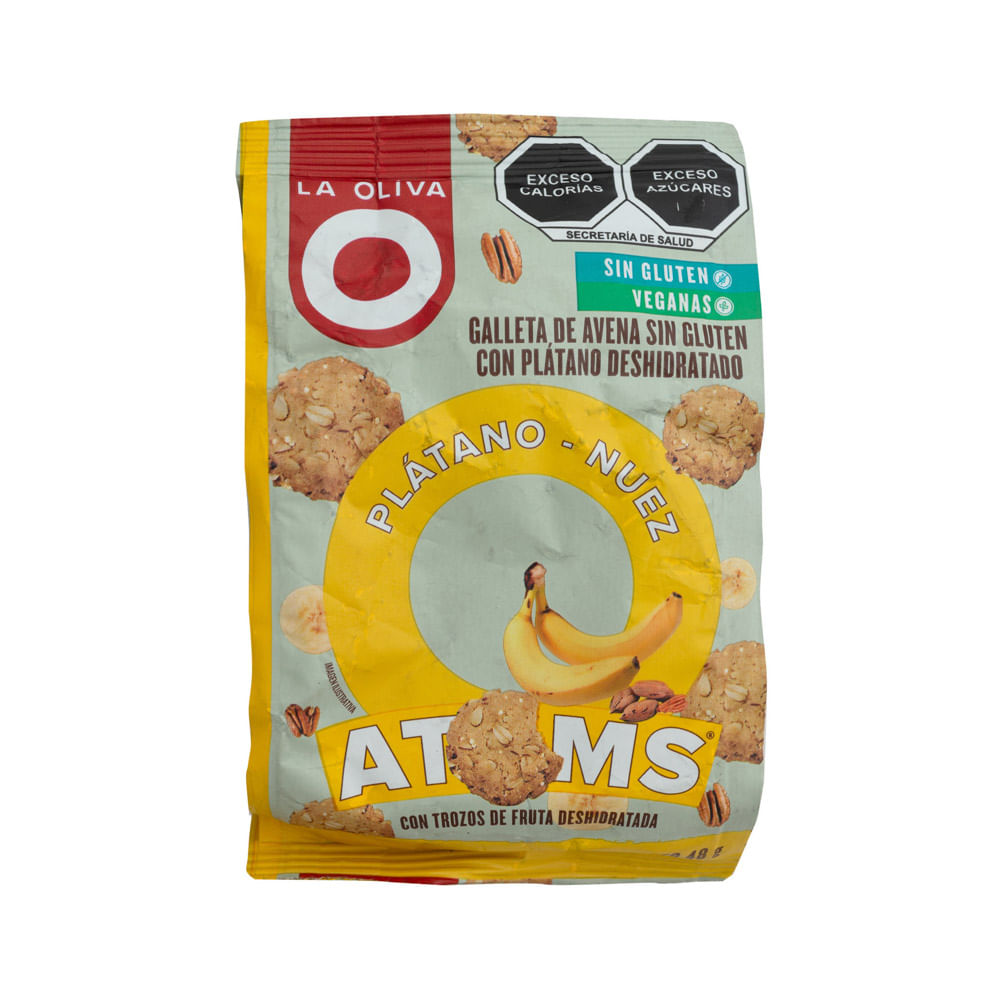 Galleta Avena Vegano Plátano Atoms