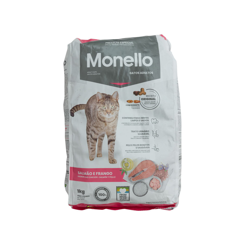 Alimento Gato Salmón Atún Pollo Monello