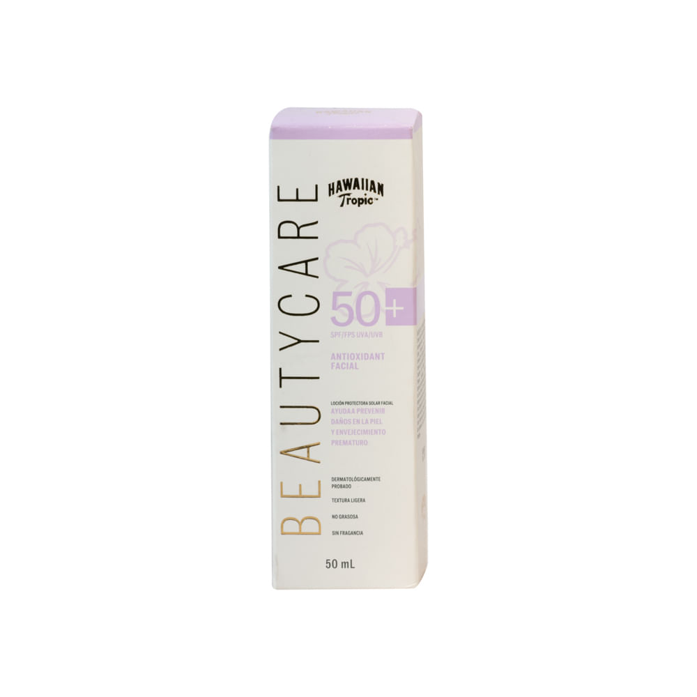 Bloqueador Antioxidante Facial Beautycare Fps 50 Hawaiian Tropic