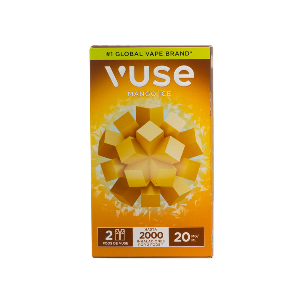 Cigarro Electrónico Mango Ice Vuse Go 2000 Puffs