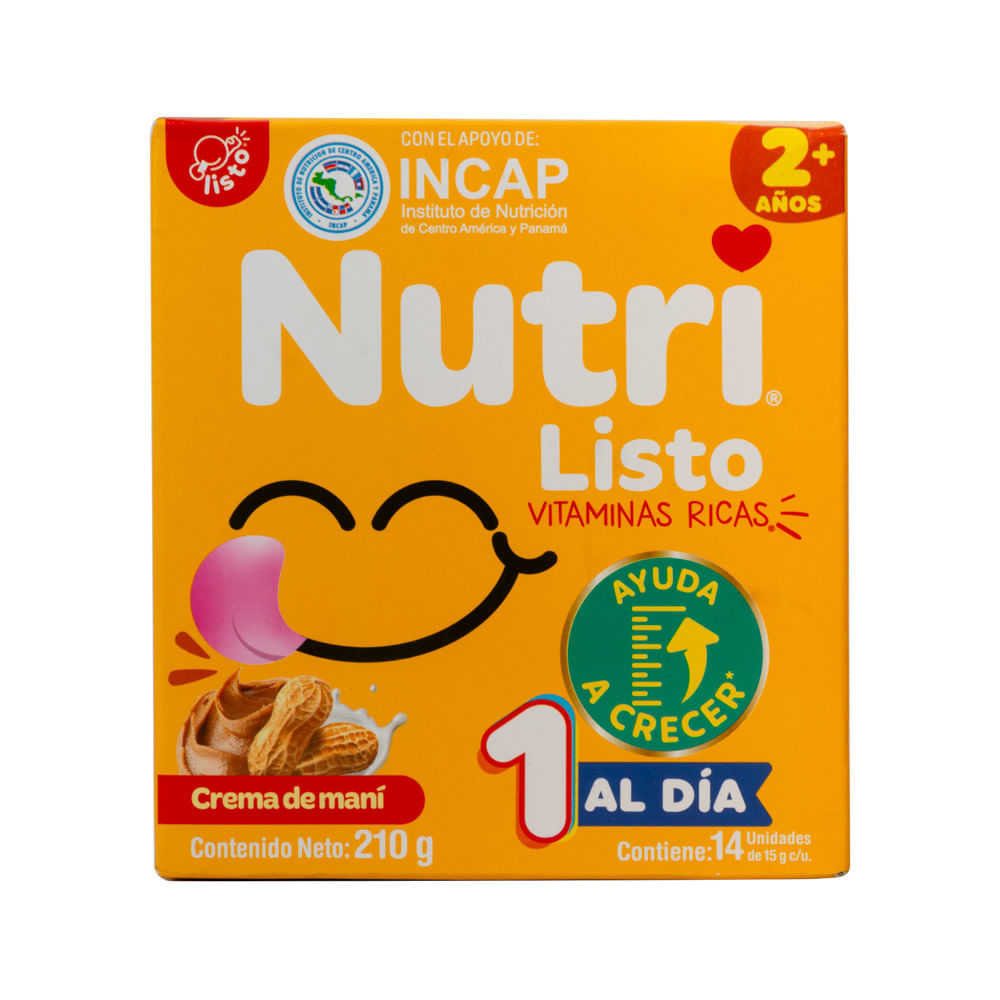 Snacks Crema De Maní Etapa 2 Nutri Listo