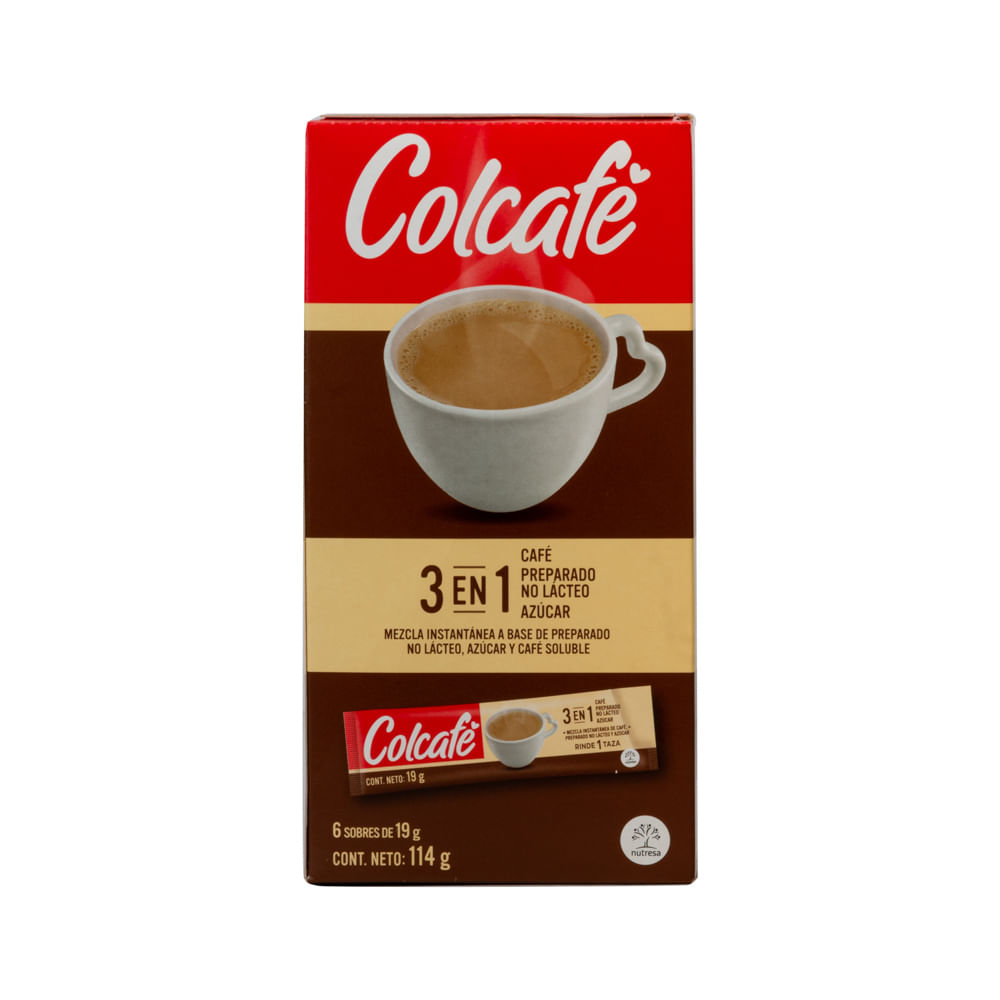 Café Instantáneo 3 En 1 Colcafé