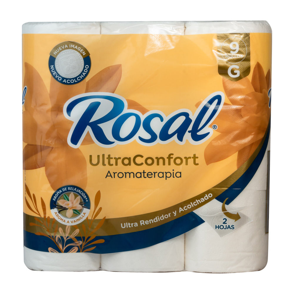 Papel Higiénico Doble Hoja Ultra Confort Vainilla Rosal