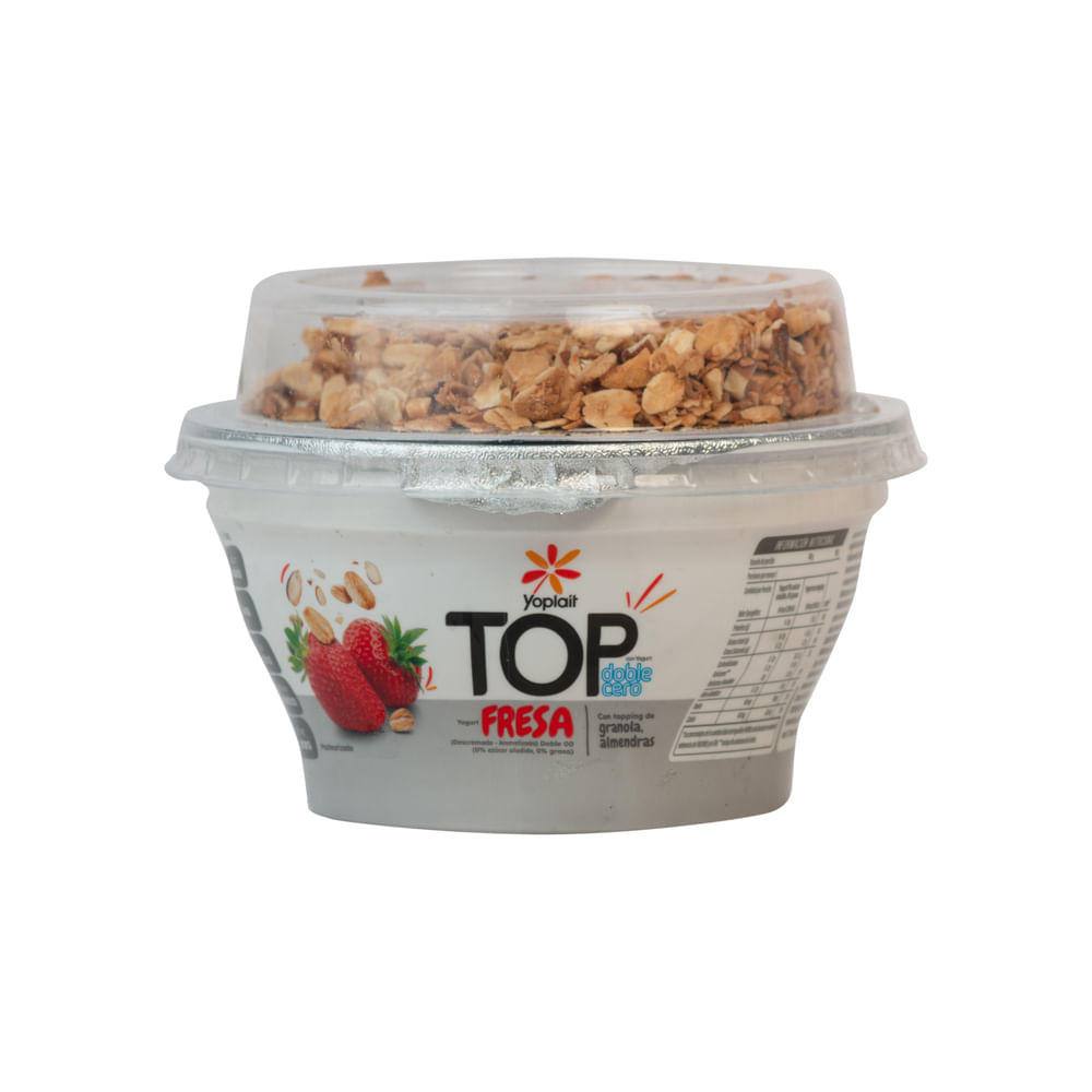 Yogurt Fresa Con Topping Yoplait