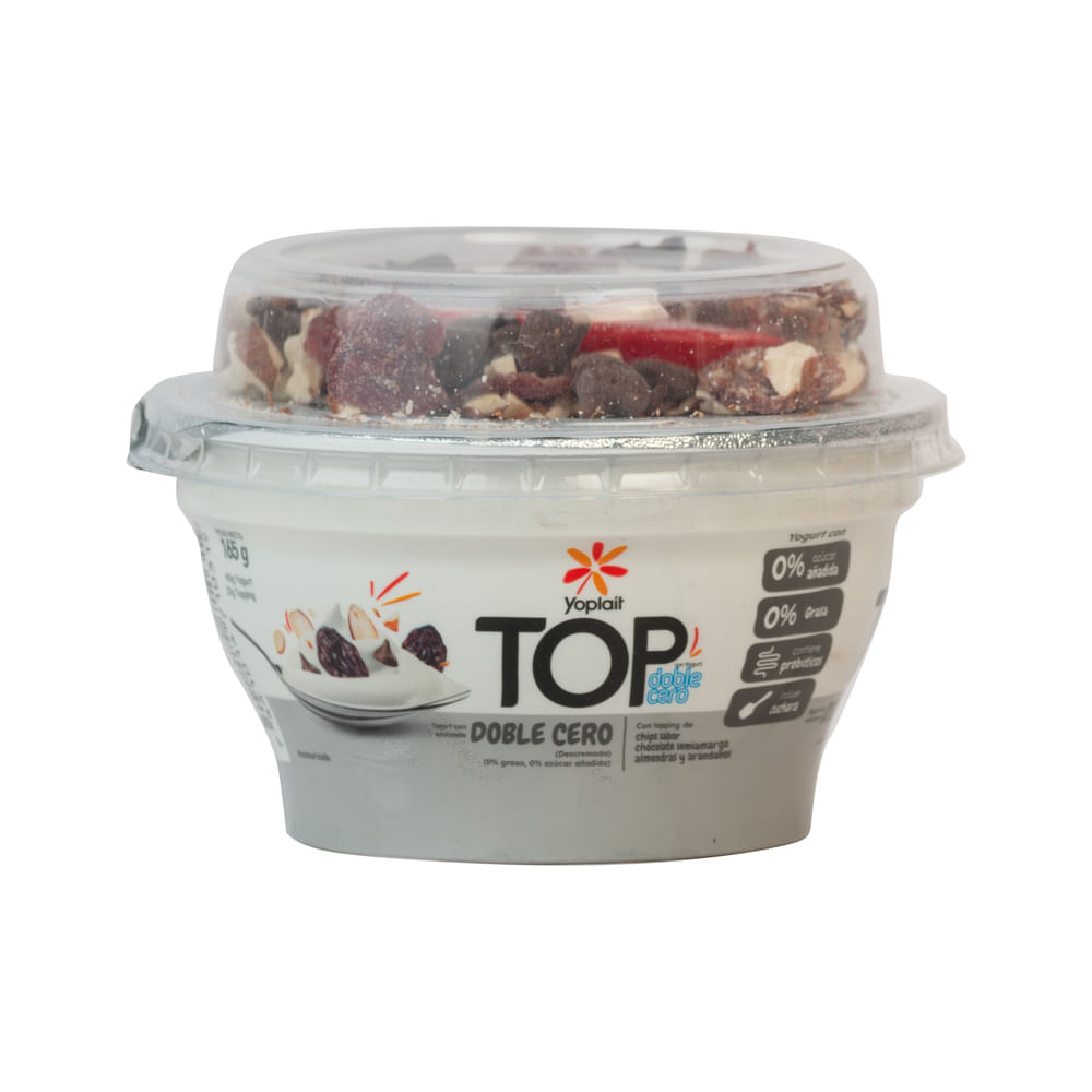 Yogurt Doble Cero Con Topping Yoplait
