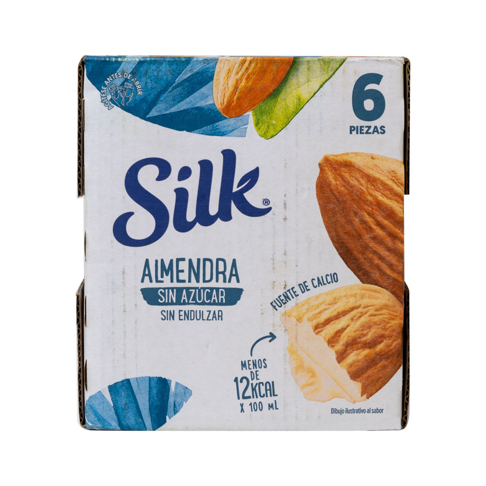 Bebida Almendra Sin Azúcar Silk 6 Pack