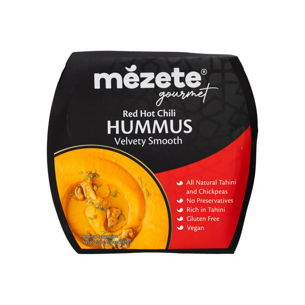 Dip Mezete Hummus Pimiento Rojo Picante