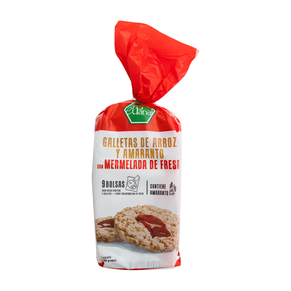 Galleta Arroz Y Amaranto Con Fresa El Panal