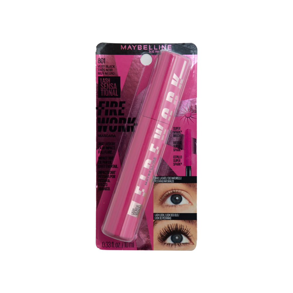 Mascara Pestañas Very Black No.801 Maybelline