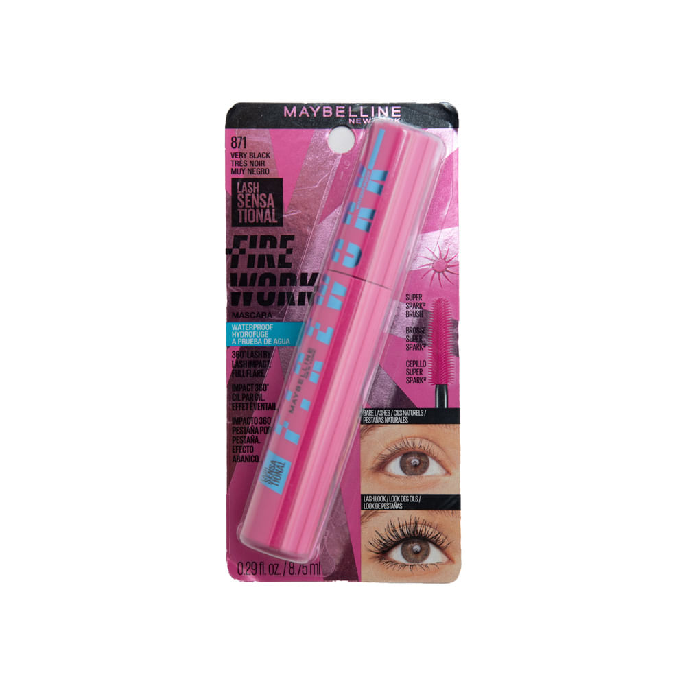Mascara Pestañas Very Black No.871 Maybelline