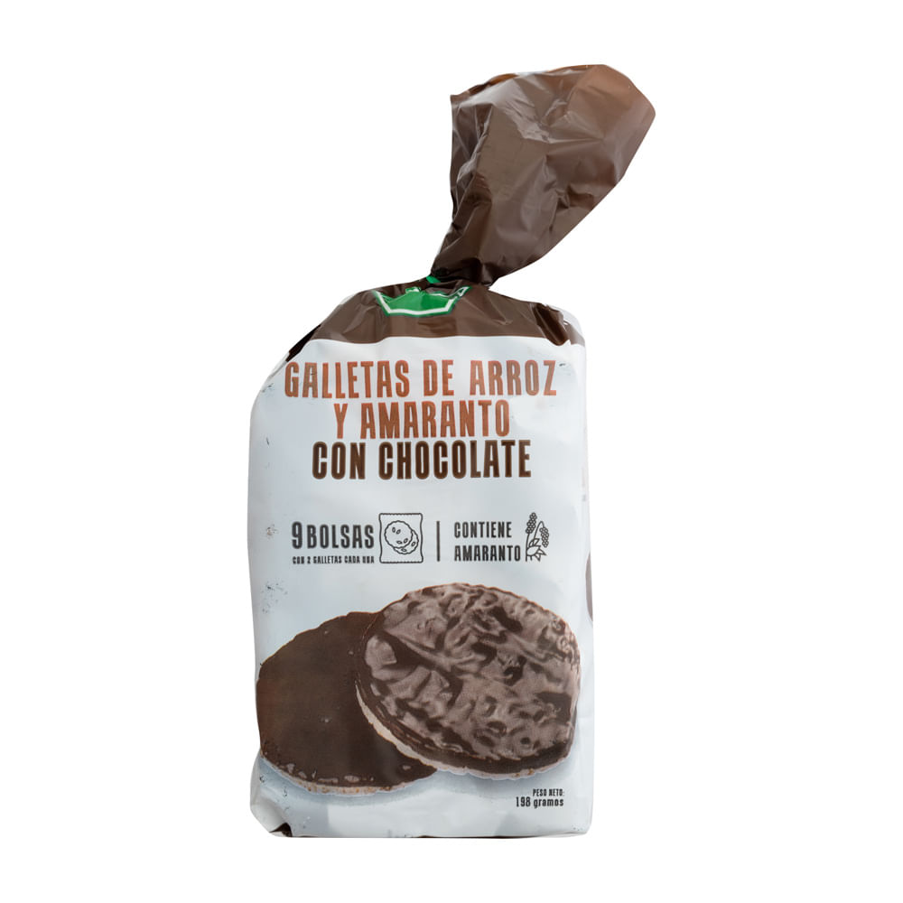 Galleta Arroz Y Amaranto Con Chocolate El Panal