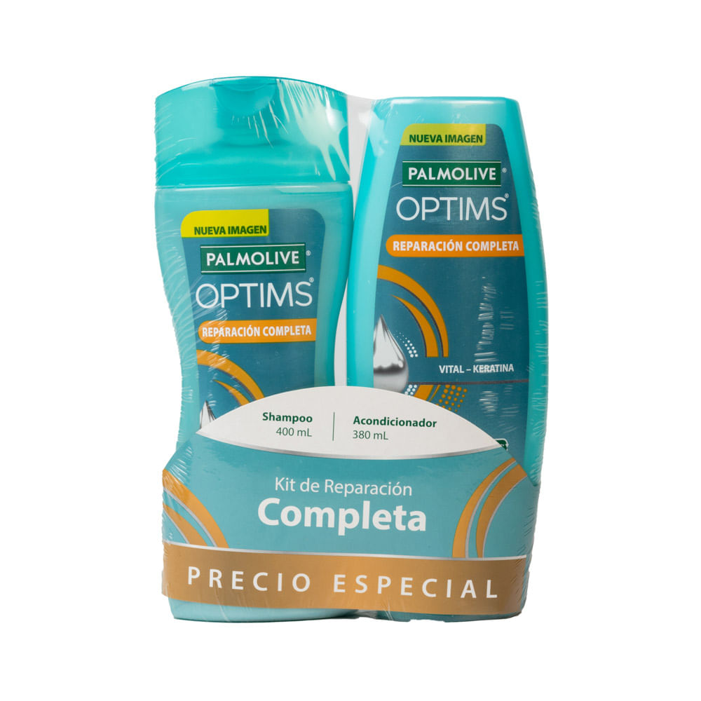 Shampoo Reparación Completa Optims + Acondicionador
