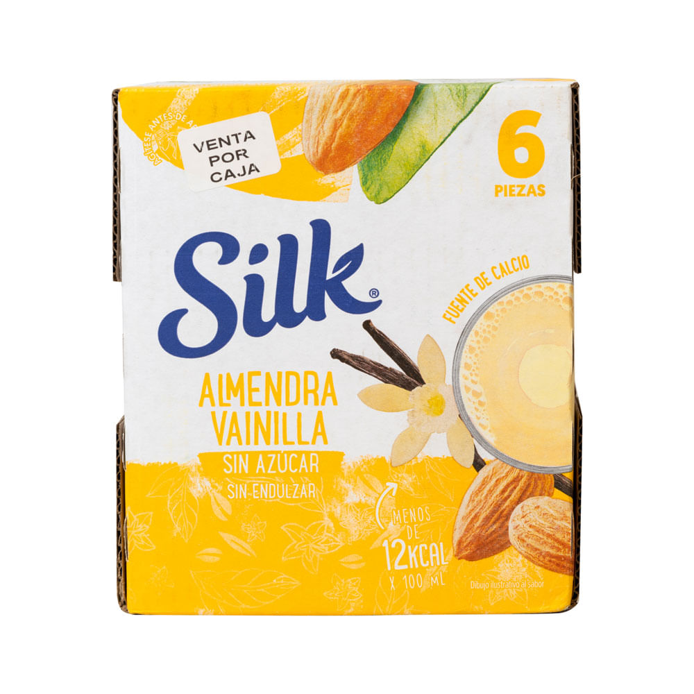 Bebida Almendra Vainilla Silk 6 Pack