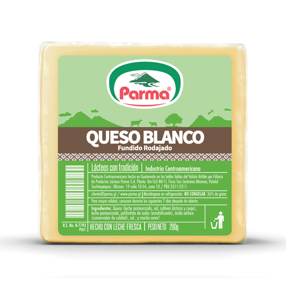 Queso Blanco Rodajado Parma Poly