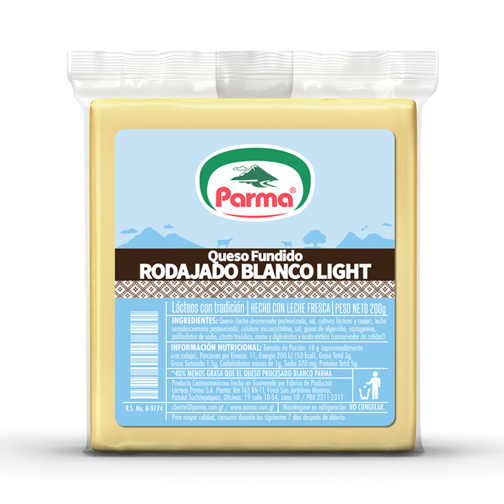Queso Blanco Light Rodajado Parma