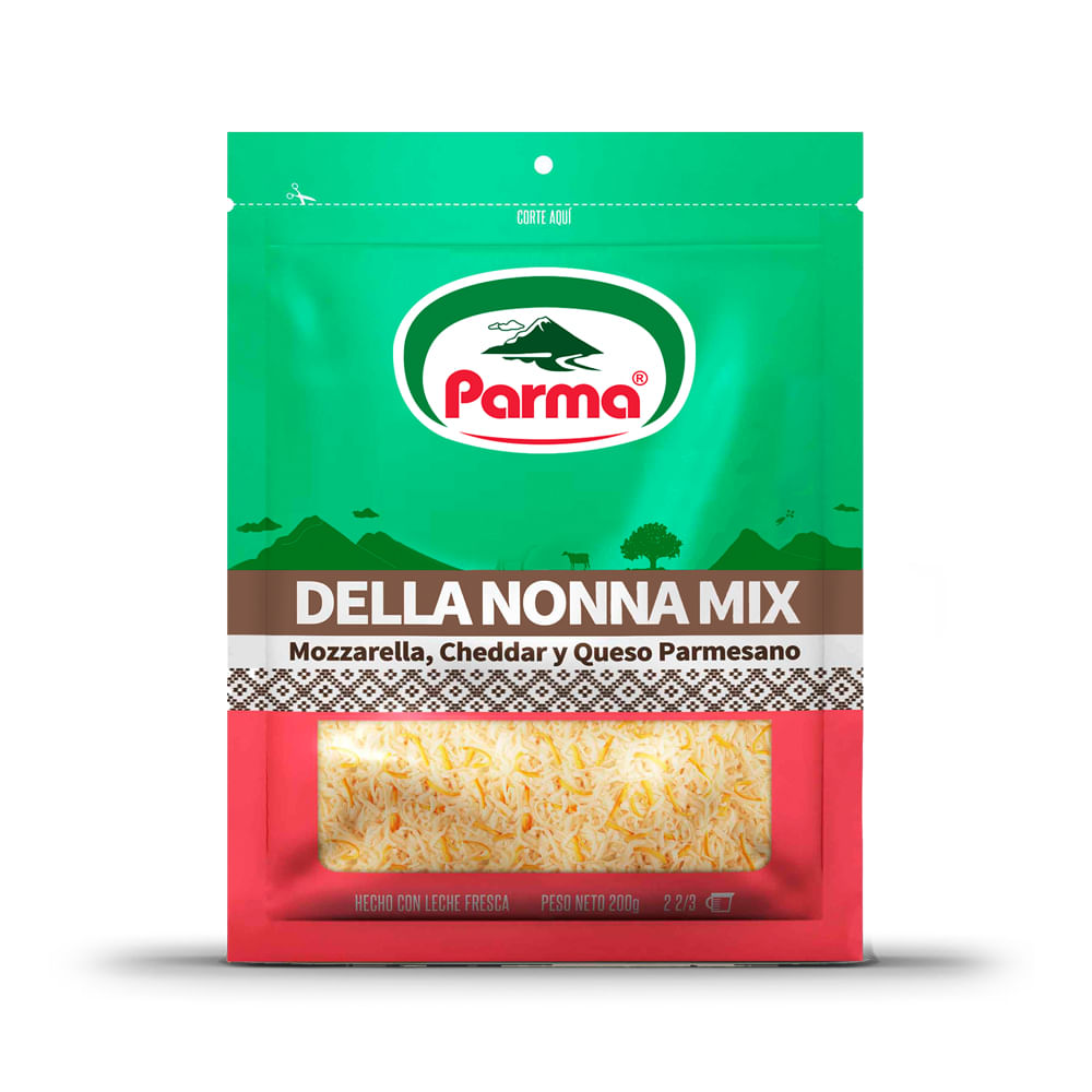 Queso Rallado Tres Quesos Della Nonna Mix Parma