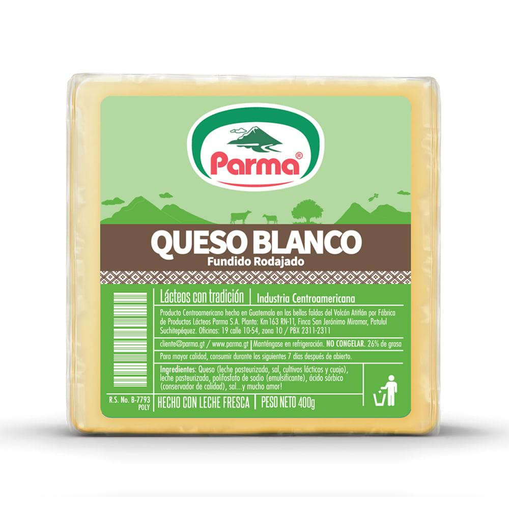 Queso Blanco Rodajado Parma