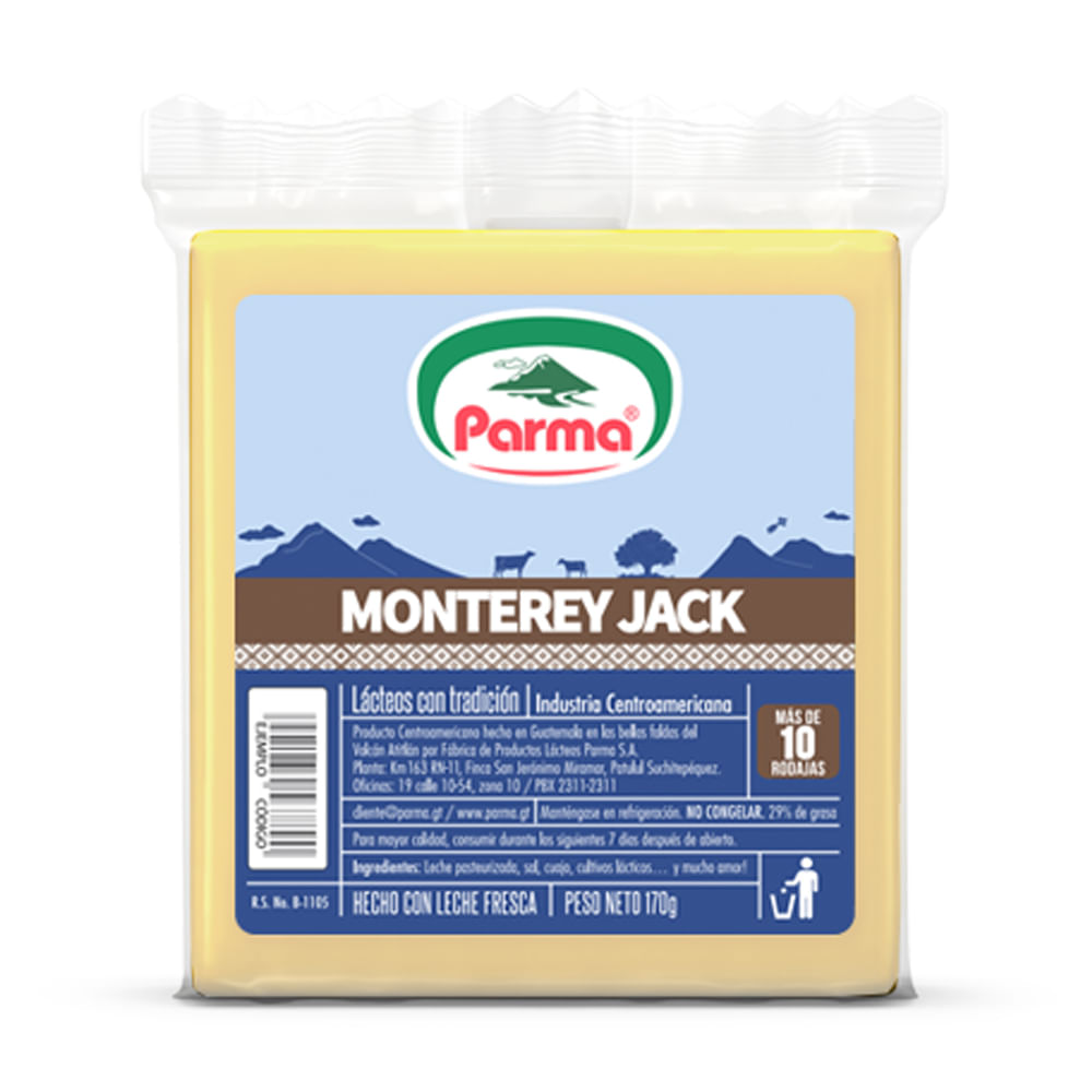 Queso Monterrey Jack Rodajado Parma