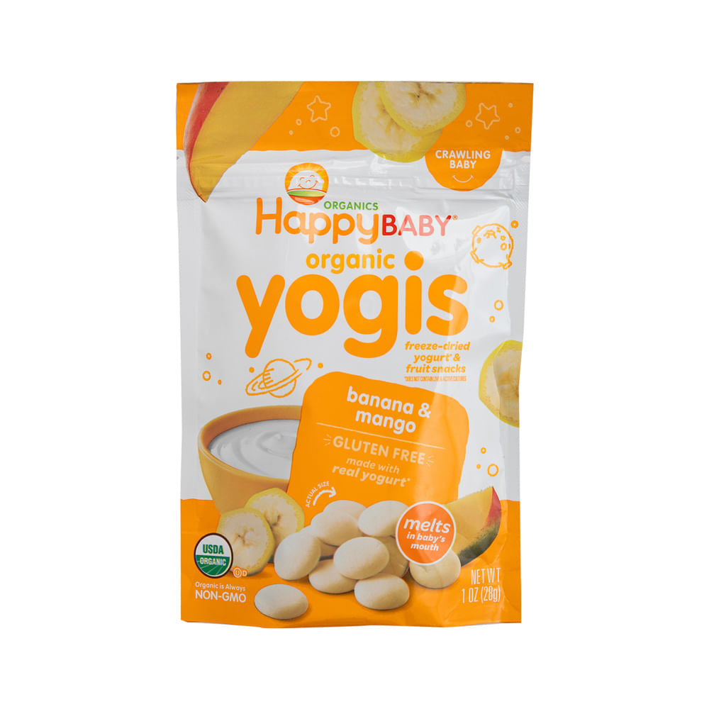 Snacks Banano & Mango Yogis Happy Baby