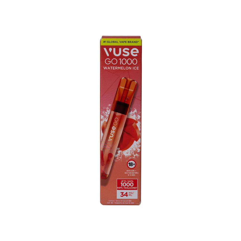 Cigarro Electrónico Watermelon Ice Vuse Go 1000 Puffs