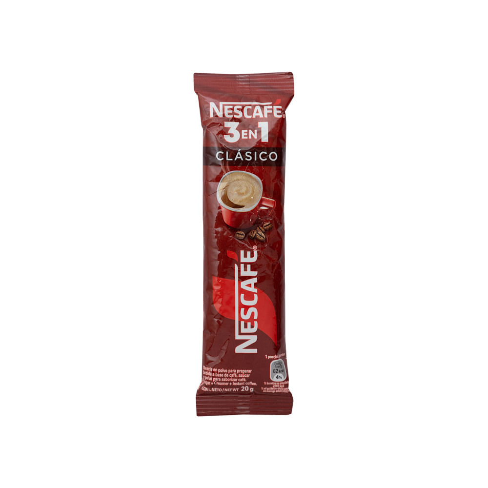 Café Instantáneo 3 En 1 Clásico Nescafé