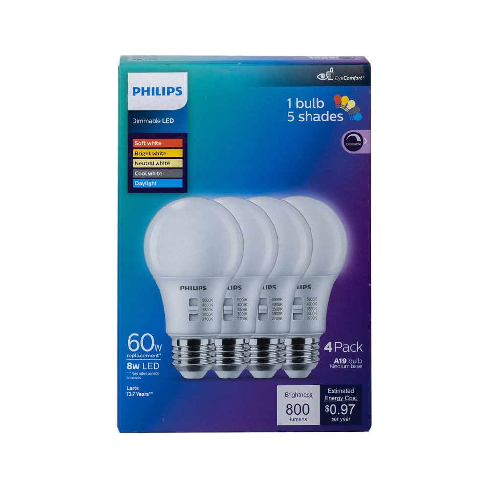 Foco Led 60W 5 Tonos Philips