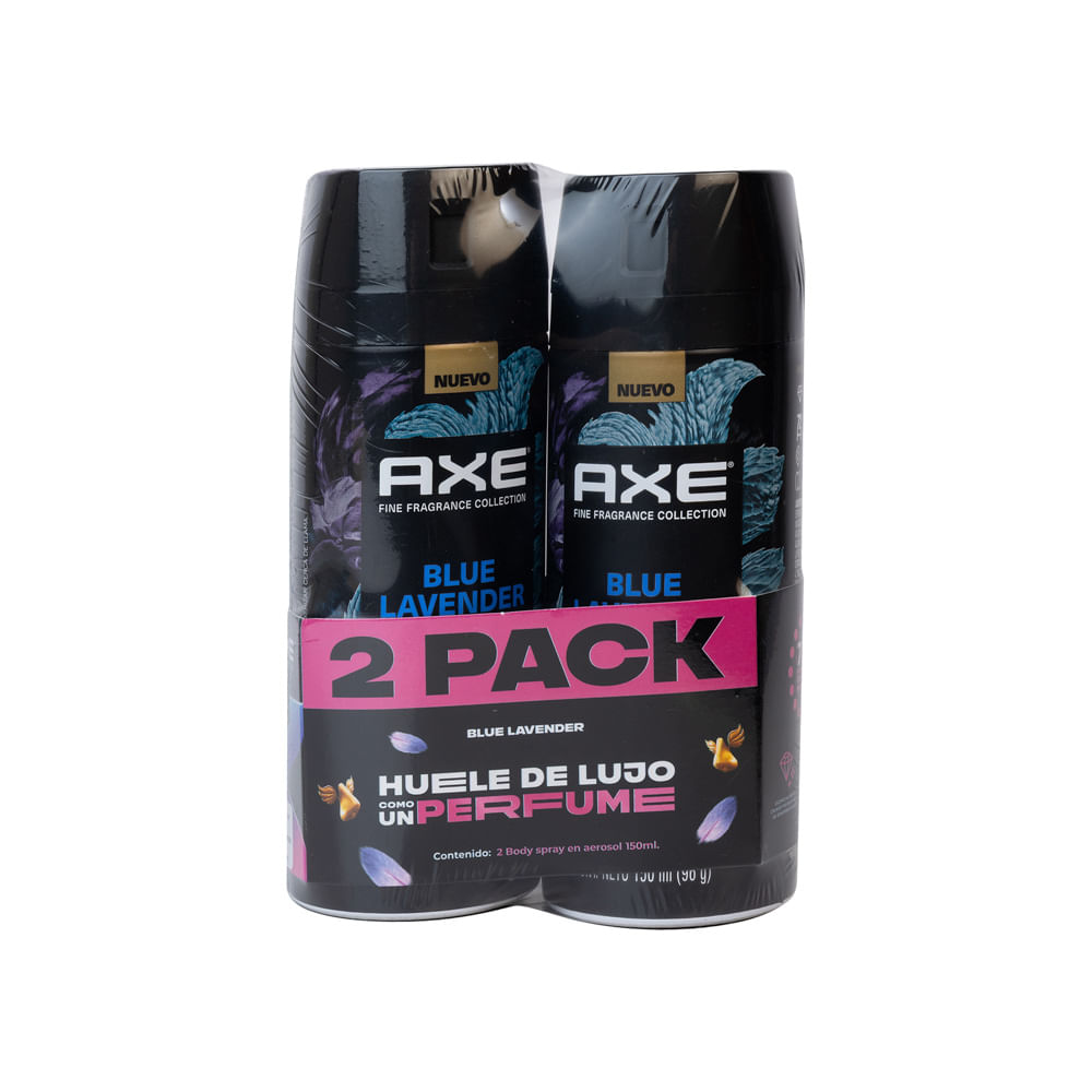 Desodorante Hombre Blue Lavander Axe Body Spray 2 Pack