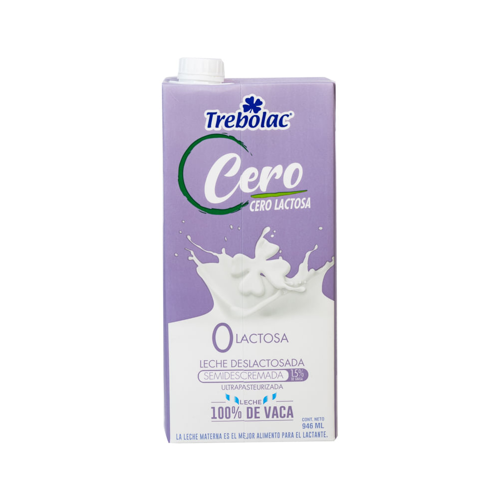 Leche Semidescremada 0 Lactosa Trebolac
