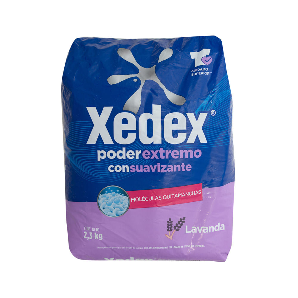 Detergente Polvo Con Suavizante Lavanda Xedex