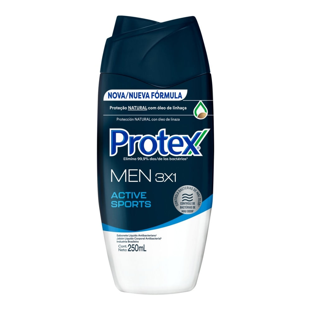 Gel Ducha Active Sport Men 3 En 1 Protex