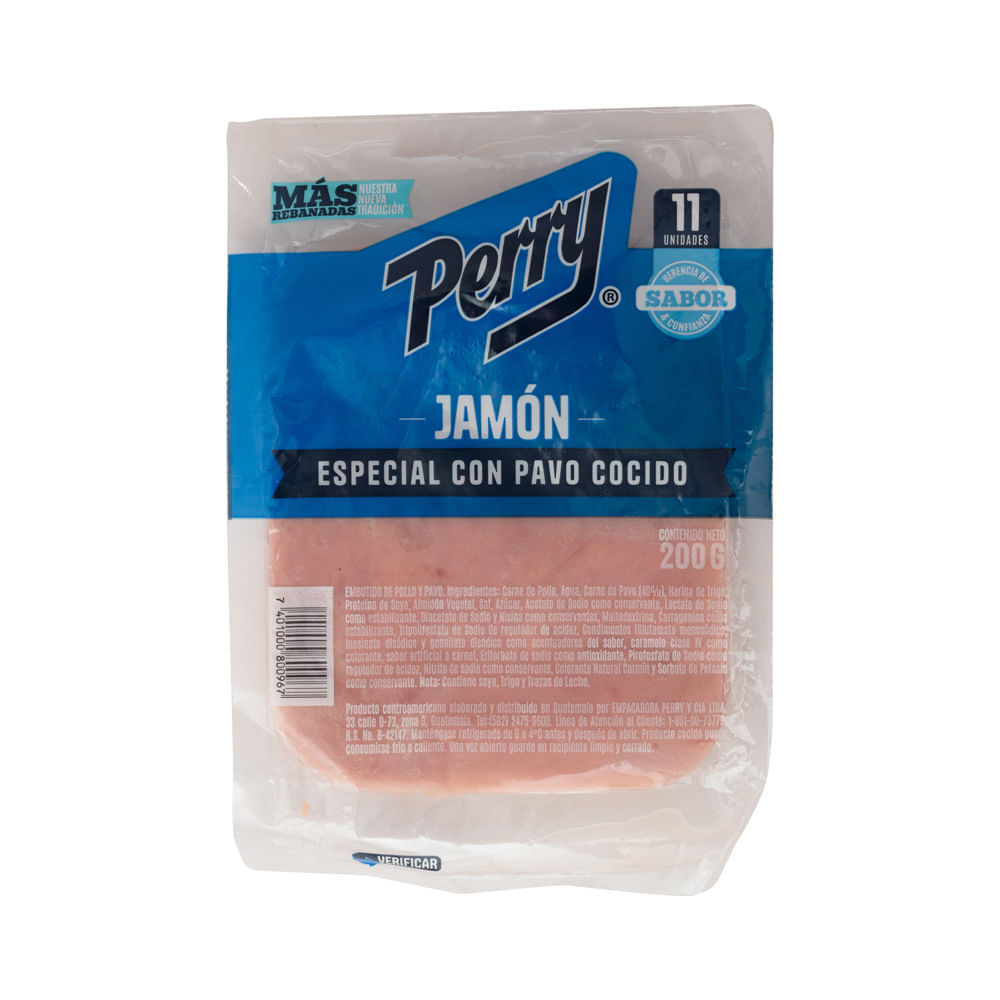 Jamón Especial Pavo Cocido Perry