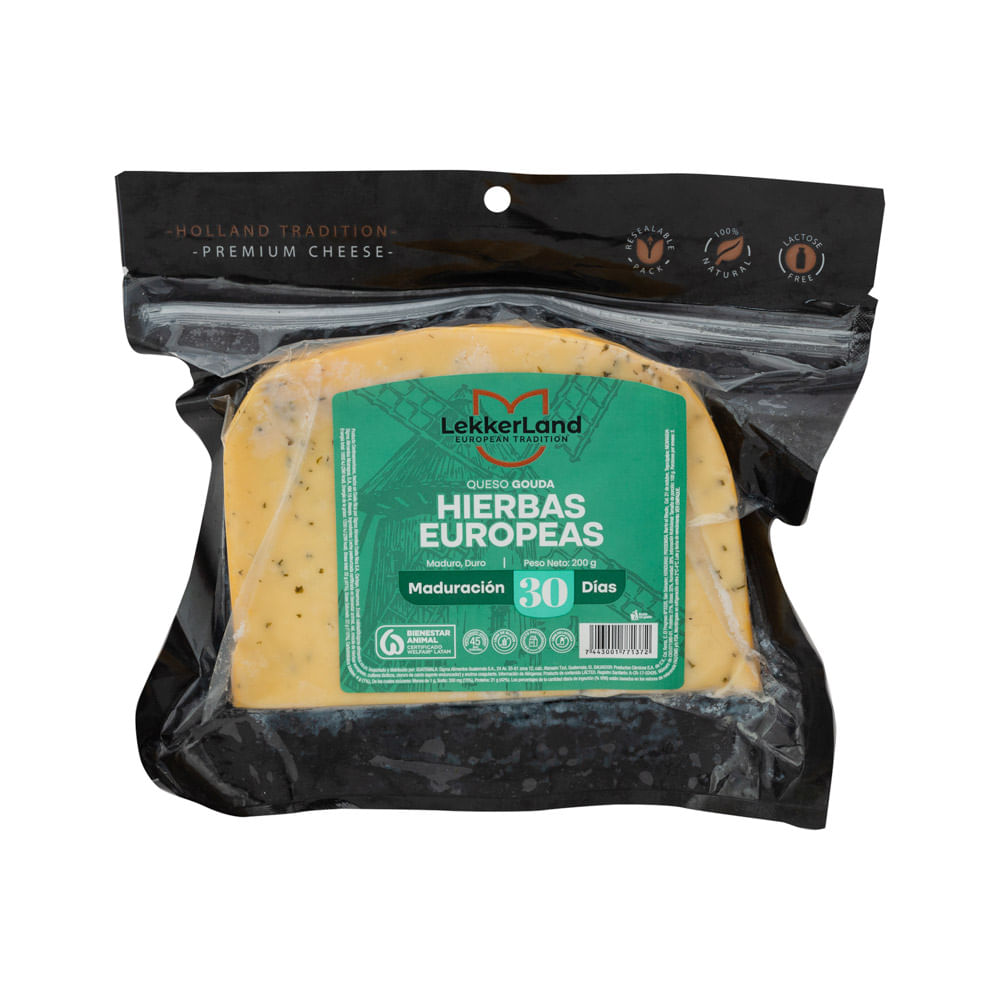 Queso Gouda Hierbas Europeas Lekkerland