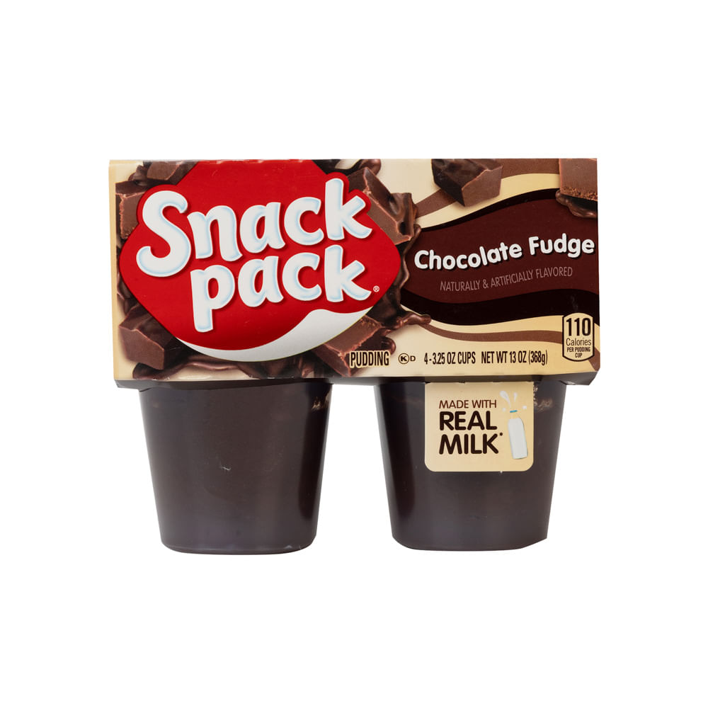 Pudin Chocolate Fudge Snack Pack 4 Pack