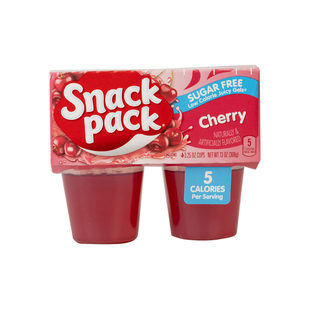 Gelatina Cereza Snack Pack 4 Pack