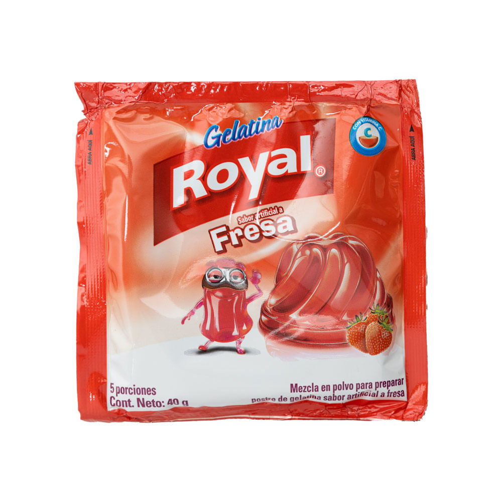 Gelatina Fresa Royal