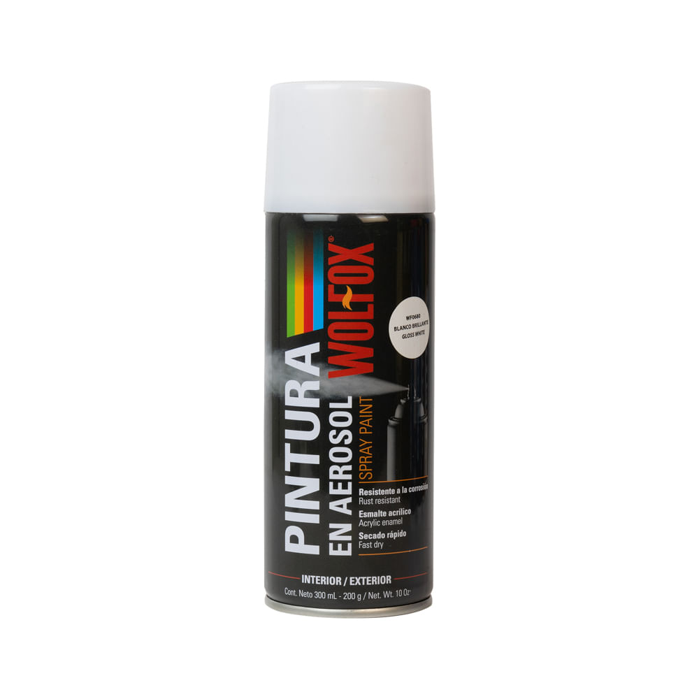 Pintura Blanco Brillante Aerosol Wolfox