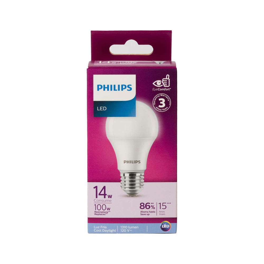 Foco Led 14W Luz Fría Philips