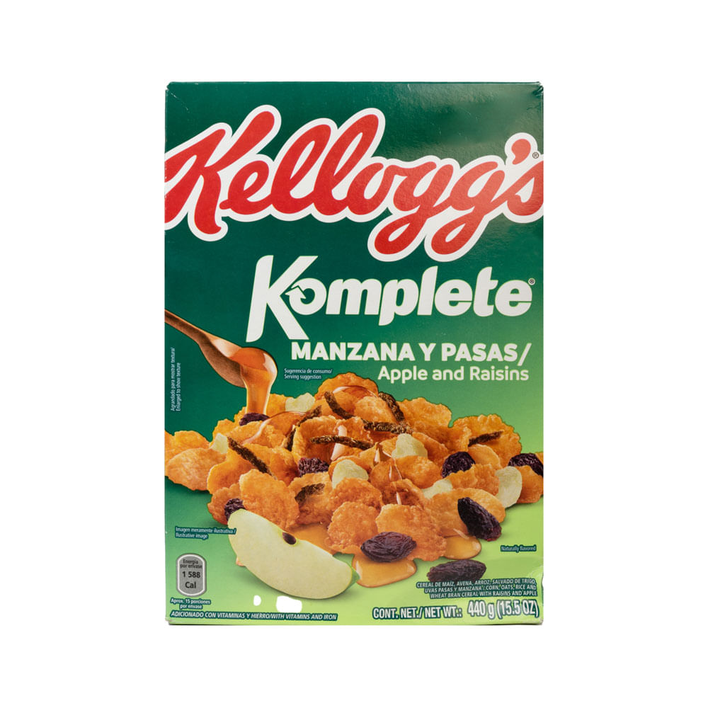 Cereal Komplete Manzana Y Pasas