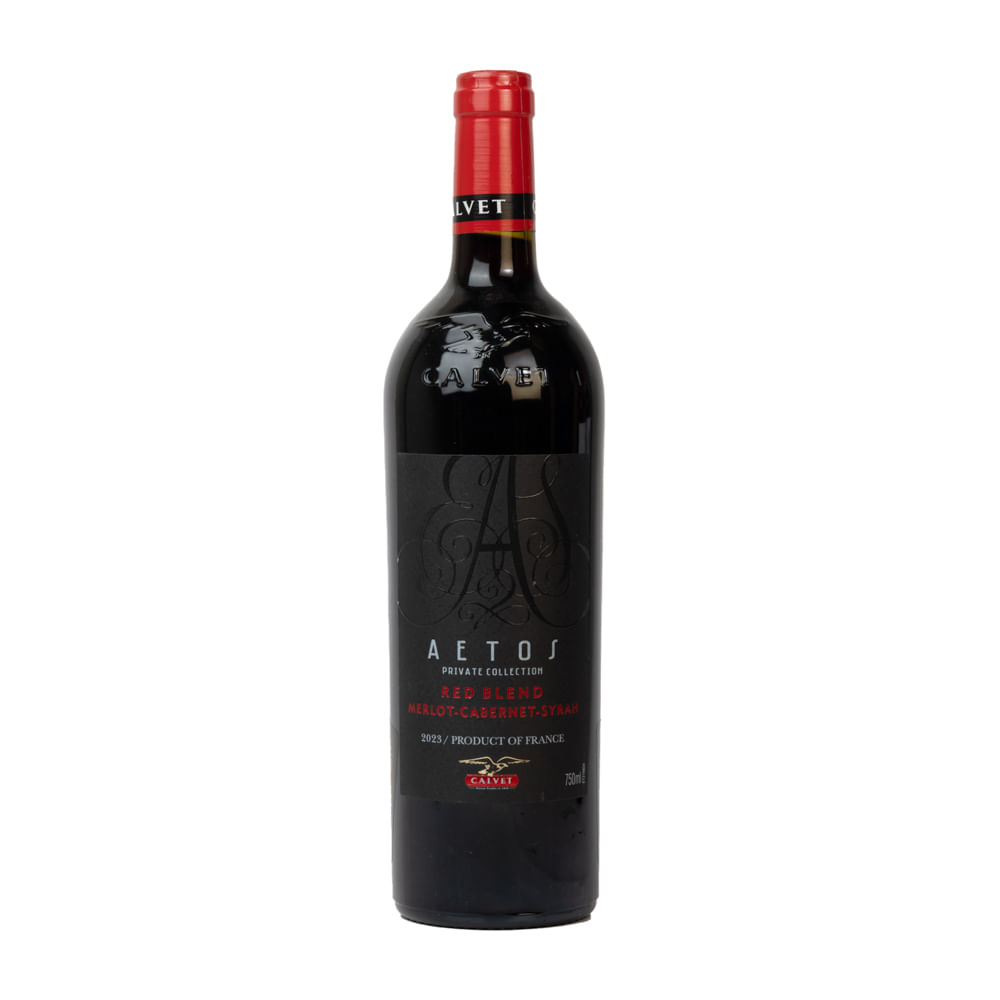 Vino Tinto Merlot Cabernet Syrah Aetos