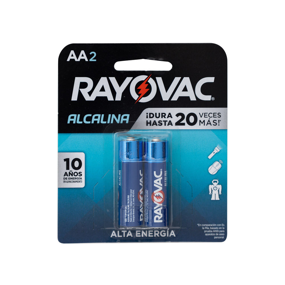 Batería Alcalina AA Rayovac