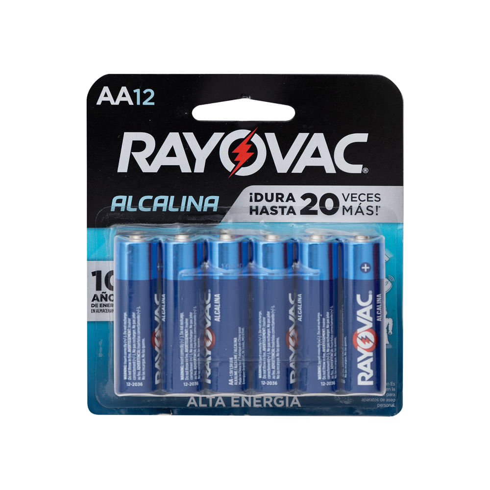 Batería Alcalina AA Rayovac