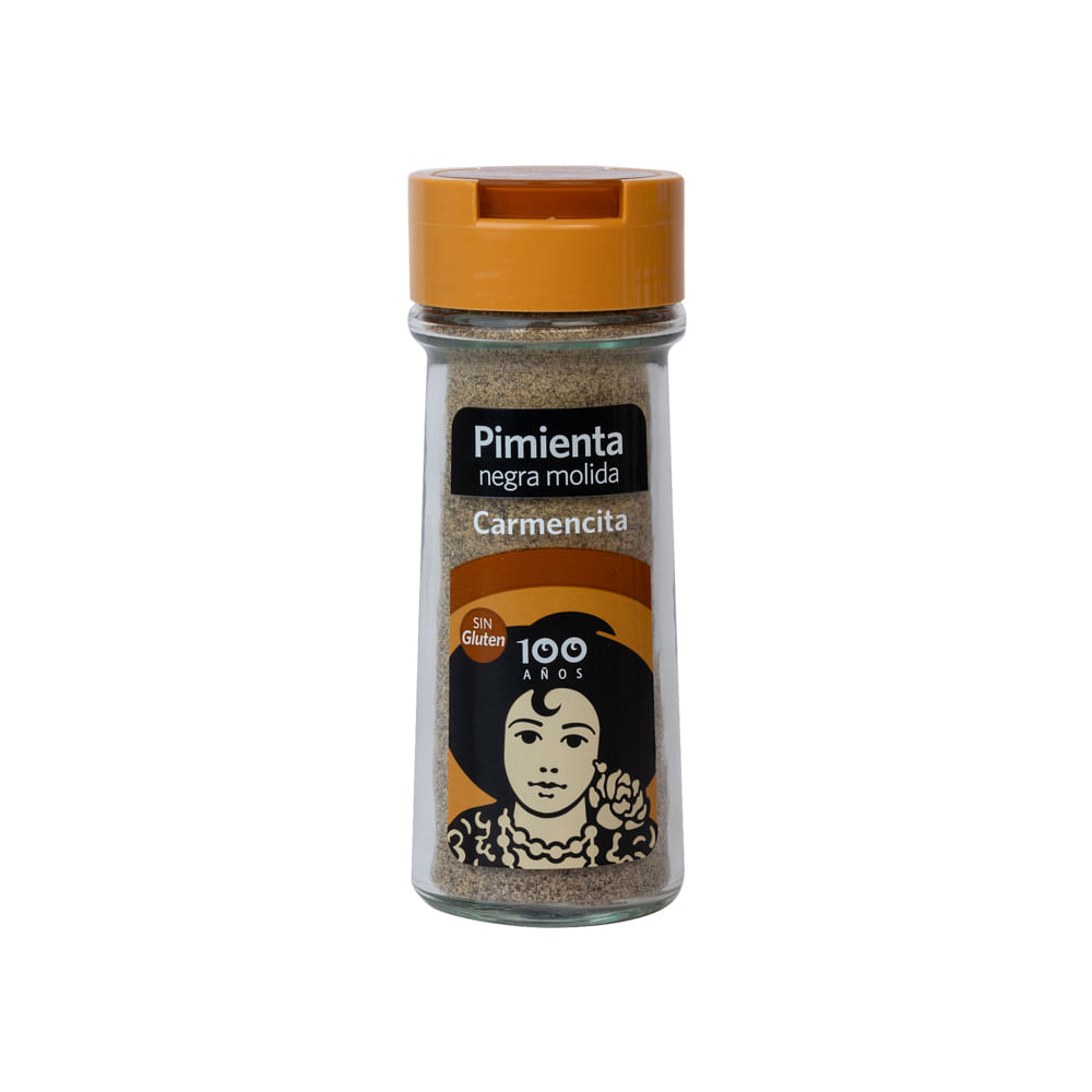 Pimienta Negra Molida Sin Gluten Carmencita Frasco